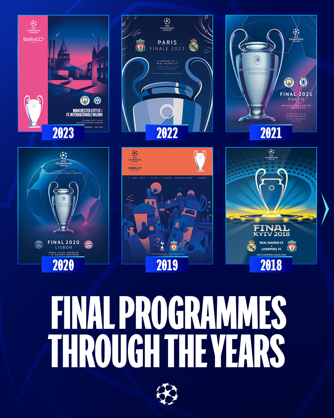 UEFA Champions League on Twitter: "Final programmes through the years 😍  #UCLfinal https://t.co/LyBoKmou2G" / Twitter