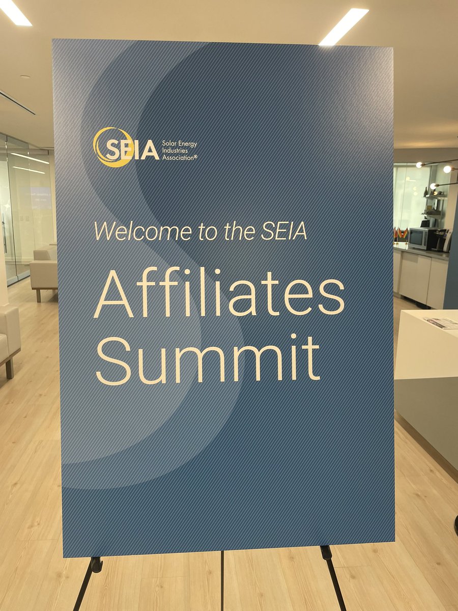 HopperAbby's tweet image. This is what partnership looks like. Welcome to all of the @SEIA affiliates - we look forward to leading the #solarandstorage transition together. ☀️ ☀️☀️☀️