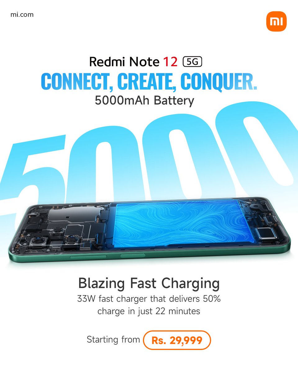 XiaomiNepal's tweet photo. Stay Powered Up:
Say Goodbye to Low Battery Anxiety with ๐๐๐๐ฆ๐ข ๐๐จ๐ญ๐ ๐๐ ๐๐ that Delivers All-Day Battery Performance! โก๐๐
#redminote12_5g #redminepal #mi #xiaominepal https://t.co/A53xQZQqPR