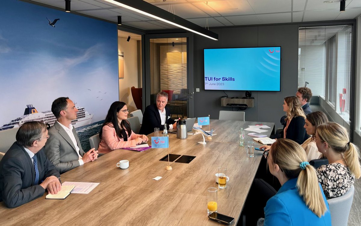 📣 It's #EuropeanYearofSkills! #TUI hosted a Policy Breakfast to discuss the need for skills development in tourism. Many thanks to MEP <a href="/josiannecutajar/">Josianne Cutajar</a>, giving insights on how a skilled workforce boosts inclusive growth &amp; sustainability in the EU. More 👉tuigroup.com/en-en/responsi…