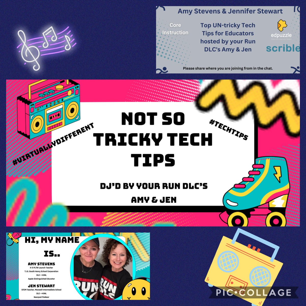 MissStewy's tweet image. There’s still time to register for @KeepINLearning #virtuallyDifferent summer conference! Sign up and rock through Not So Tricky #TechTips with @iustevens and I DJing you through the latest hits!