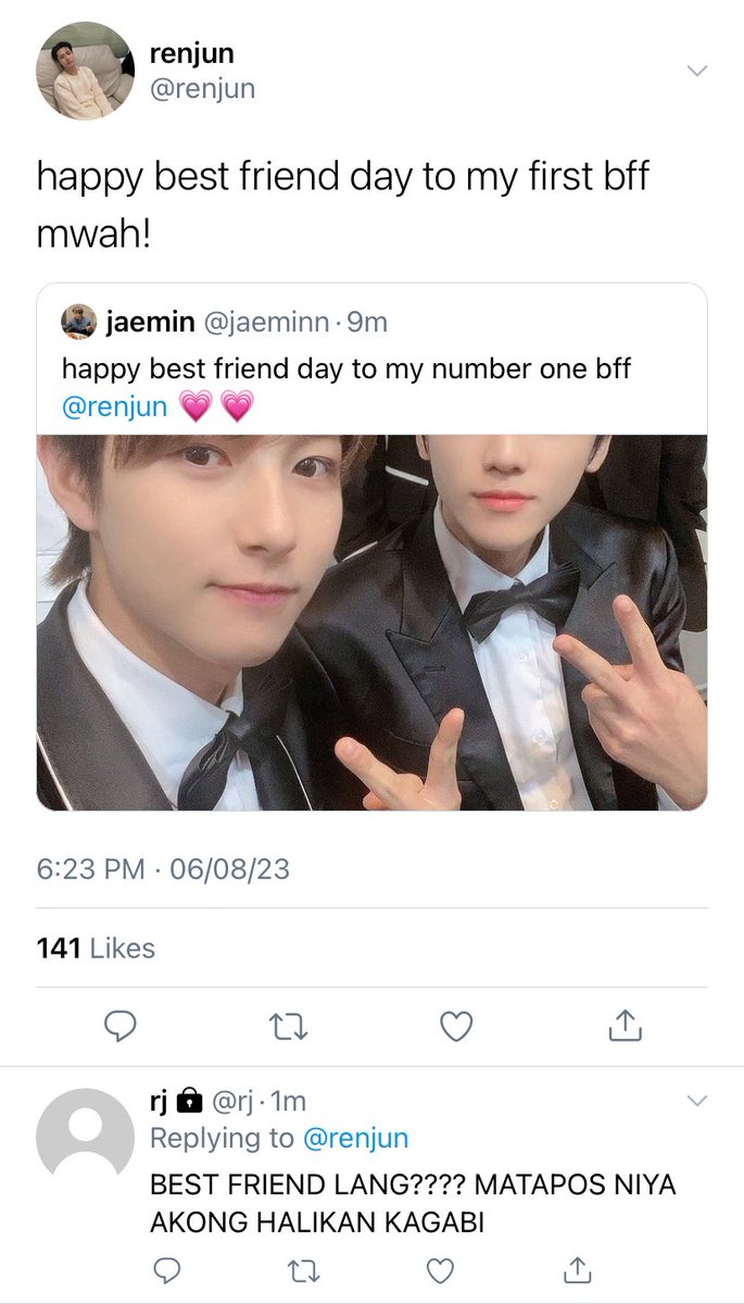 best friend day,

a #renmin filo mini au wherein