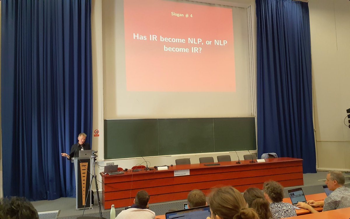 jgmorenof's tweet photo. Has IR become NLP, or NLP become IR? @jkamps at @cor https://t.co/oAw0SdL7jK