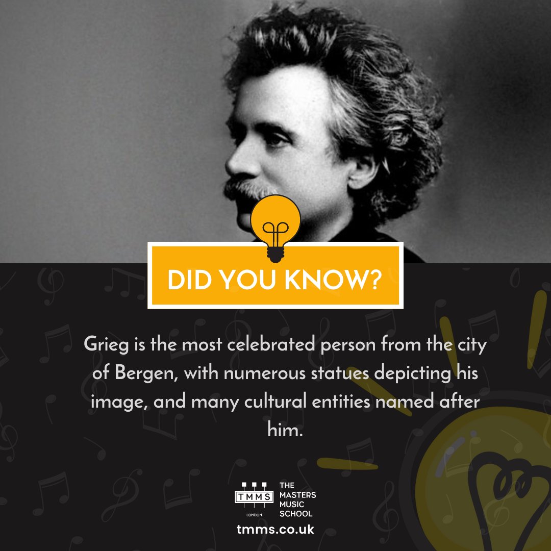 Edvard Grieg's impact on Bergen cannot be overstated. His music has inspired generations, and the city has paid tribute to him with countless landmarks and cultural institutions #EdvardGrieg #TMMSMasterOfTheWeek #TMMS

Click the link to read the full post! bit.ly/3LamigT