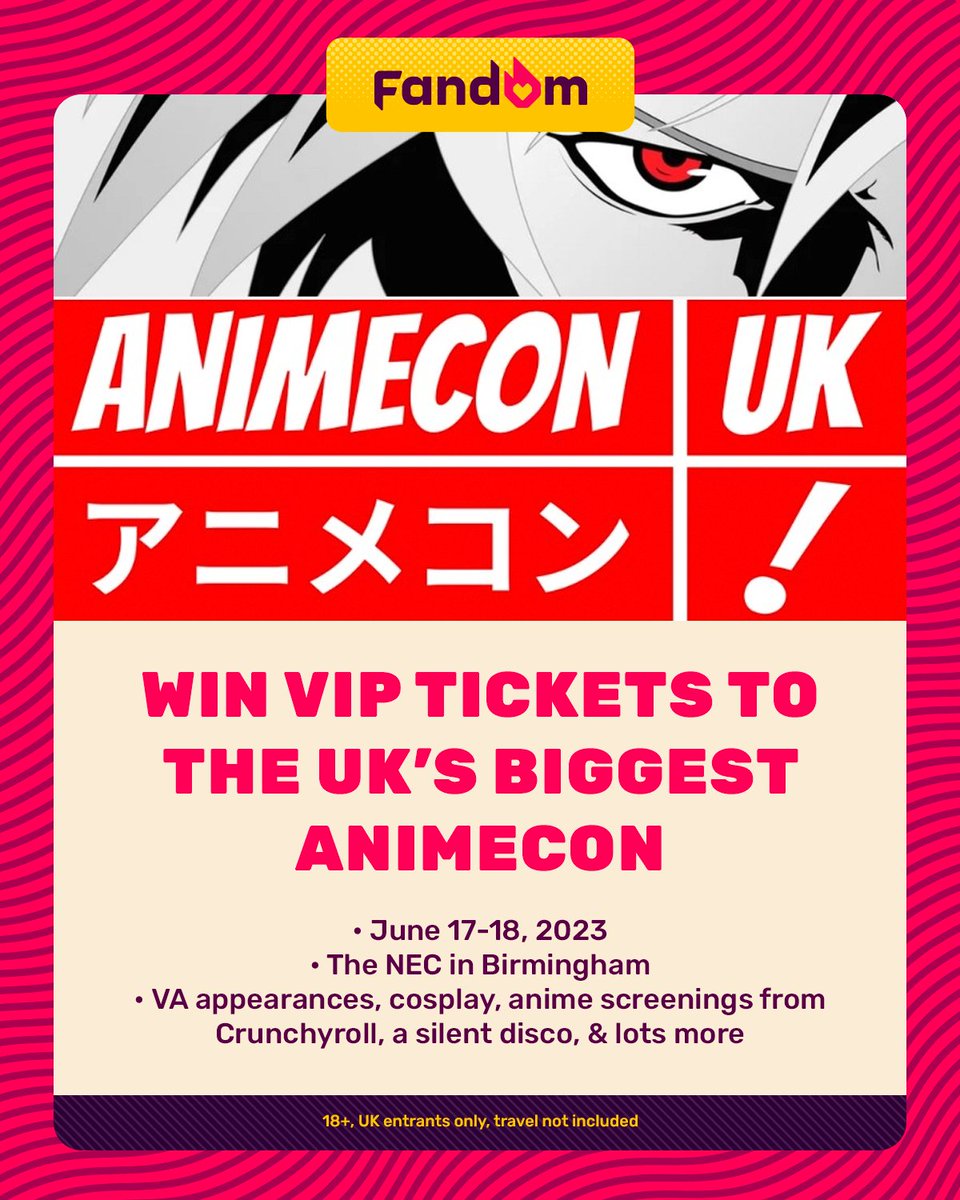 Fandom on Twitter "🚨 animecon_uk giveaway 🚨 We've got 2x VIP tickets