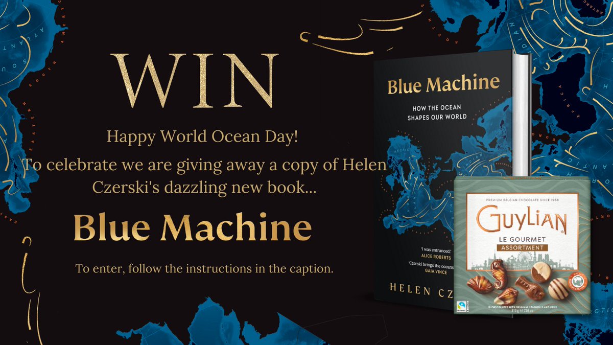 🌎Happy World Ocean Day!🌎 To celebrate we are giving away a copy of @helenczerski's dazzling new book #BlueMachine. To enter, like and retweet this tweet by Friday 16th June. 🌊🌎 🌊Winner will be chosen at random. UK addresses only. Good luck!