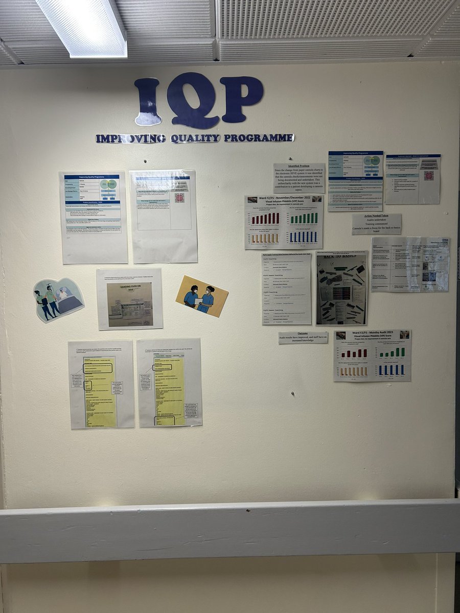 Information regarding quality improvement displayed on the ward so the staff can read about it & understand it and then be engaged in it @krisbailey3 @parkerkarenj @MFT_QIT @QualityWTWA @StaffWtwa @cardiologymatr1
