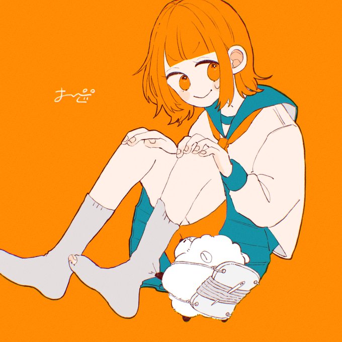 「orange eyes 橙色」のTwitter画像/イラスト(新着)