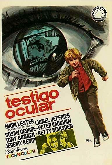 Spanish film poster for #Eyewitness (1970 - Dir. #JohnHough) #MarkLester #LionelJeffries #SusanGeorge
