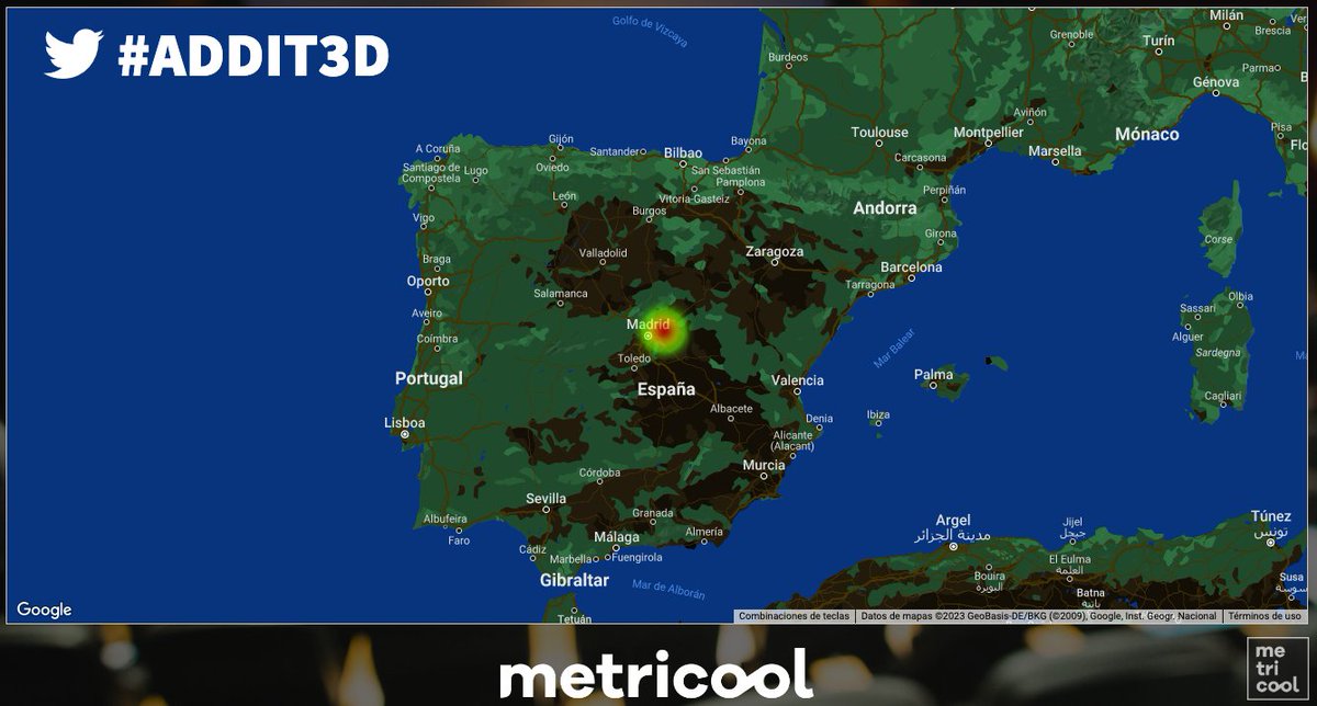Metricool_es's tweet image. La capital de España es la ciudad que está  difundiendo a toda costa #ADDIT3D