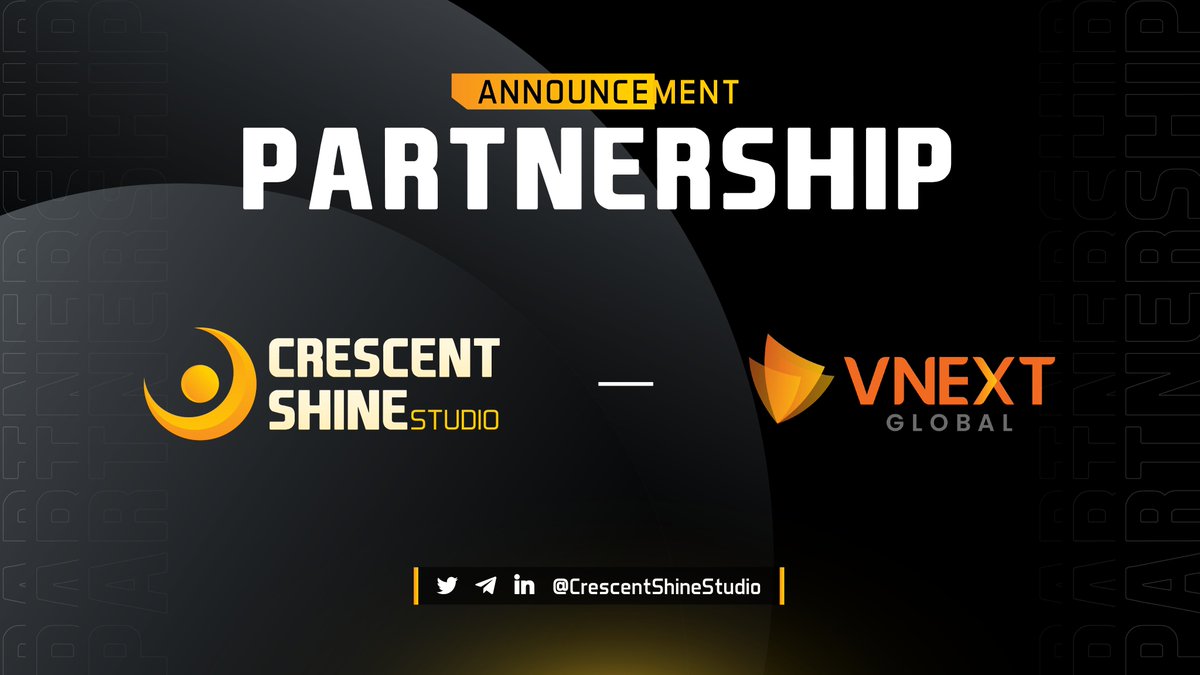 CssGamestudio's tweet image. ⚡️Welcomes #VNEXT to CSS&apos;s strong partner network!  Knowing to be a consulting and software development company presented globally, #CSS expects VNEXT to help bring the #Web3 modern &amp;amp; advanced #technologies to the broad users network under this alliance. Stay tuned ! 🔜