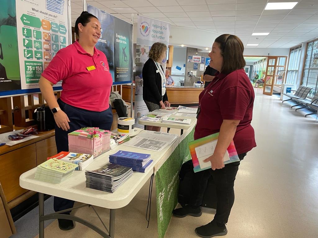 #ActiveHospitals team & partners with a #PhysicalActivity roadshow at the Freeman. Sharing ideas & connecting hospital & community to promote  #PhysicalActivity - 1 of the most important issues impacting our health & for our patients @Newcastle_NHS @NewcastleNMAHPs @NewcastleGPs