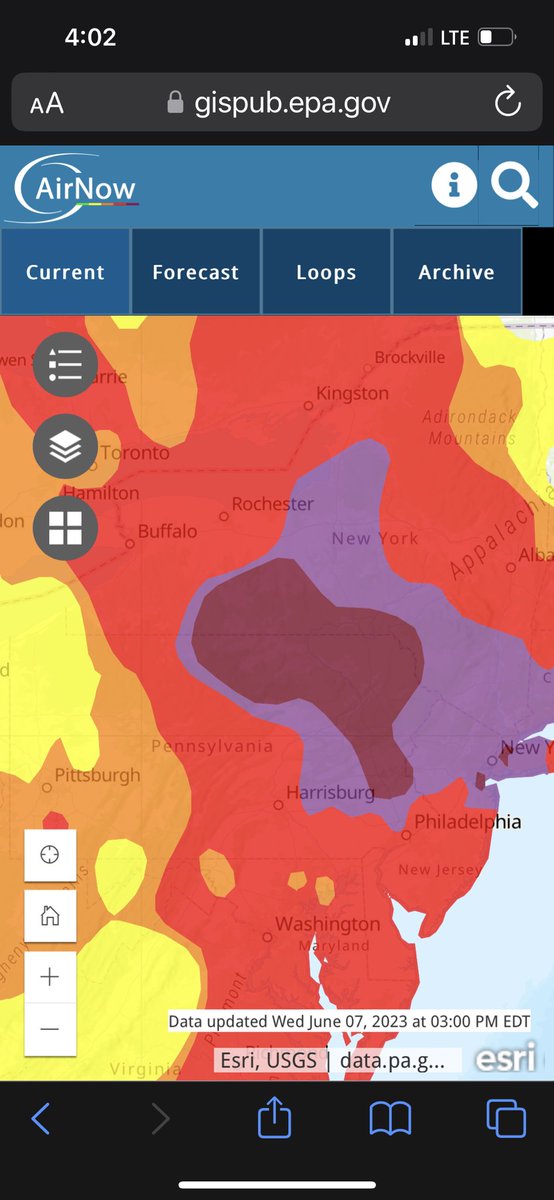 dhammon21's tweet photo. @GovKathyHochul @NYSDEC @HealthNYGov Ummmmm yesterday we hit almost 500 !!! We have not been in the orange for days !! Try again DEC !! https://t.co/8vlBKJr75G