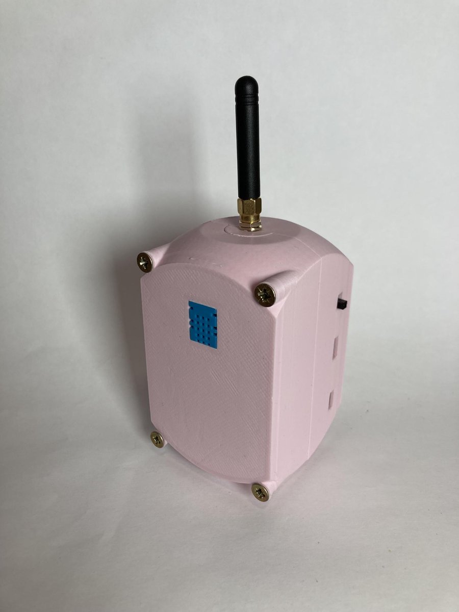enesoerdek's tweet photo. Recently I worked on getting an ATMega328P Microcontroller run with #LoRaWAN in a Rechargable, Low-Energy, Low-Budget and #Sustainable (all parts are #reusable or #recycleable) way. Total costs: $22.

The device sends a signal every 10 Minutes, and my expectation is, that although I used an old Li-Po Battery it will run for several months until the batteries are depleted and need a recharge. The power consumption, when it is not sending data is some picoamperes range.

Bill Of Material:
- #ATMega328P #Microcontroller: $3
- Case & #3DPrinting: $1
- #PCB Board: $1
- #SX1276 Module: $4
- #DHT11 Temperature and Humidity Module: $3
- Lithium Charging Module: $1.5
- Li-Po Battery: $4
- #LoRa Antenna: $2.5
- Misc (Pins, Cables, etc): $2
Sum: $22

Yearly costs for LoRaWAN connectivity? Just $0.53 with #Helium or even free with #TTN Community Edition.
