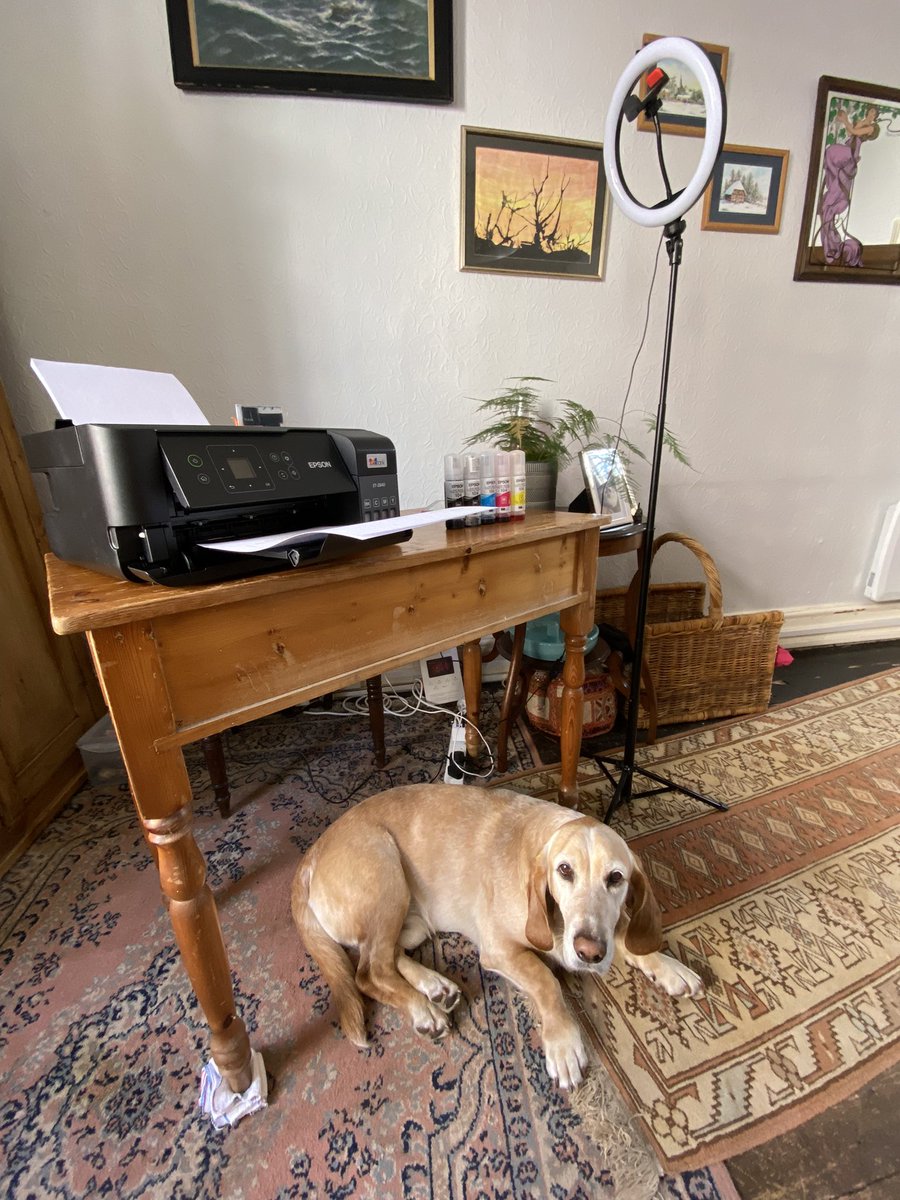 Some last minute shows = video calls from sunny Monmouth. Home studio is set and I’ll see you in the 1pm show with <a href="/simonbiagi/">Simon Biagi</a> on <a href="/qvcuk/">QVC UK</a> with this amazing <a href="/EpsonUK/">Epson UK</a> printer &amp; the incredible <a href="/amazon/">Amazon</a> Fire HD8 tablet both at a fantastic price 😀