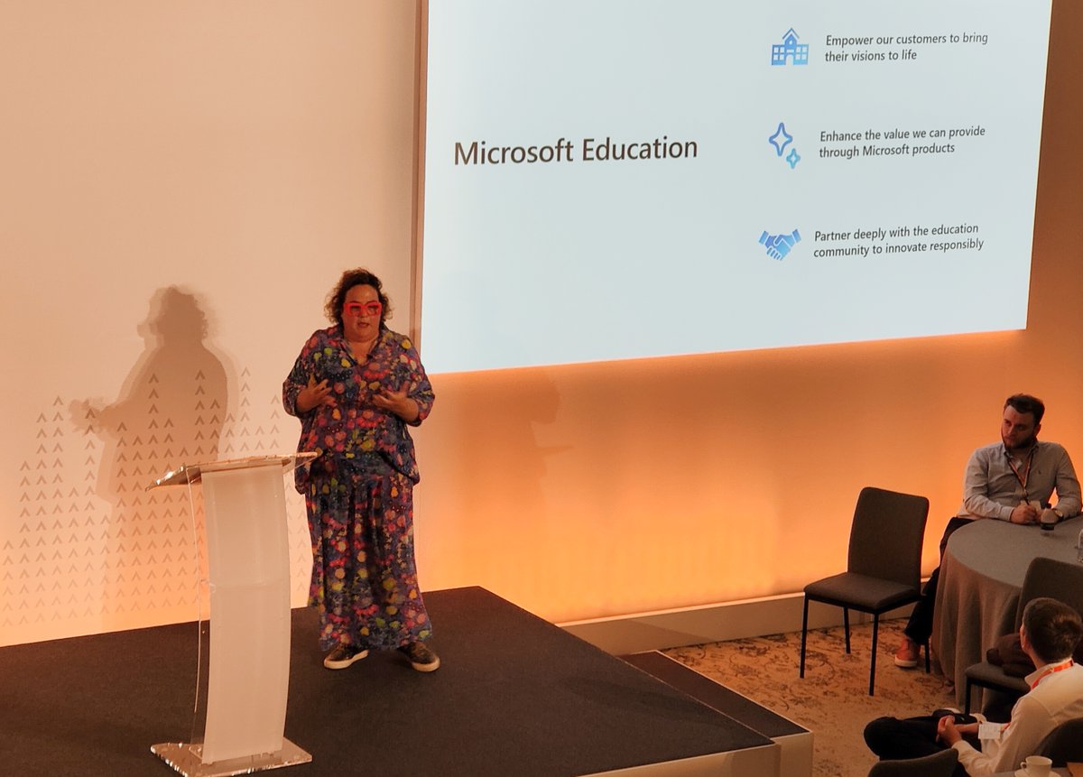 "We have such a great partnership with Advanced."
<a href="/Microsoft/">Microsoft</a> &amp; <a href="/MSEducationUK/">Microsoft Education UK</a>  Education Industry Advisor, Nicola Meek, shares an assuring message about our strategic partnership, before exploring the power of #AI within the education sector.
#AES23 #AdvancedEducationSummit