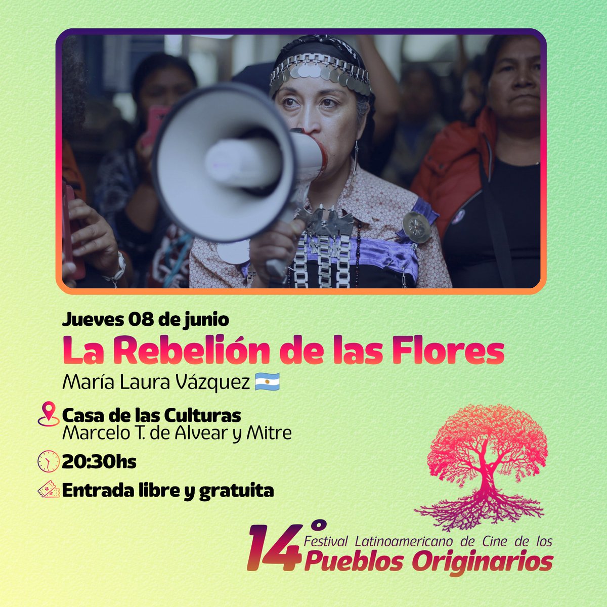 Atencion hoy en Resistencia, Chaco!!!!  
#larebelióndelasflores