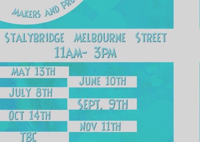 It’s our Monthly Makers and producers <a href="/StalyTownTeam/">Stalybridge Town Team</a> 
This Saturday 
Lots on offer including Cake from the Fabulous Cakesy, Fudge from baked by Amy, Sweets for the children from Candy Cabana . pick up cards or Gifts for Father’s Day #artisan  #handmade #crafts