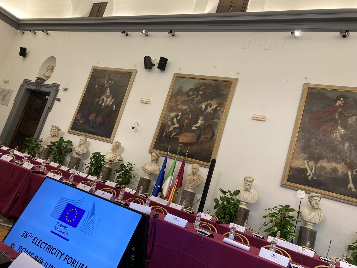 zangrandi's tweet photo. Incredible setting for the #FlorenceForum exceptionally held for the second year in Rome. The #Protomoteca at the town’s Capitol Hill will host the usual lineup of #DSO #TSO @CEDEC_EU @EDSO_eu @Eurelectric @GEODE_EU @Energy4Europe and all #stakeholders discussing around the #EMD https://t.co/kOXH2mKPBh