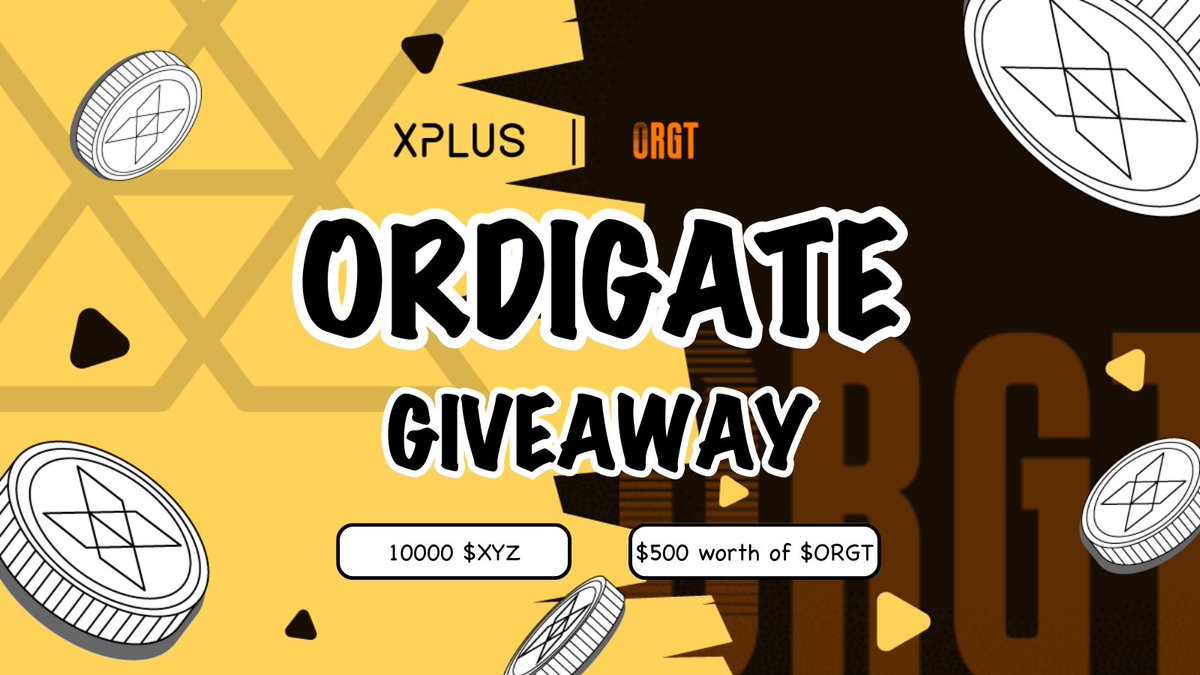 xplusio's tweet image. 🎉 XPLUS x Ordigate Partnership Celebration #Giveaway

As supporters of @Ordigate_ , we embrace the community-driven 🟧 revolution, where we come together to establish the infrastructure of 🟧.

🔥 10000 $XYZ from #XPLUS
🤑 $500 worth of $ORGT from #Ordigate

👉 Join:…