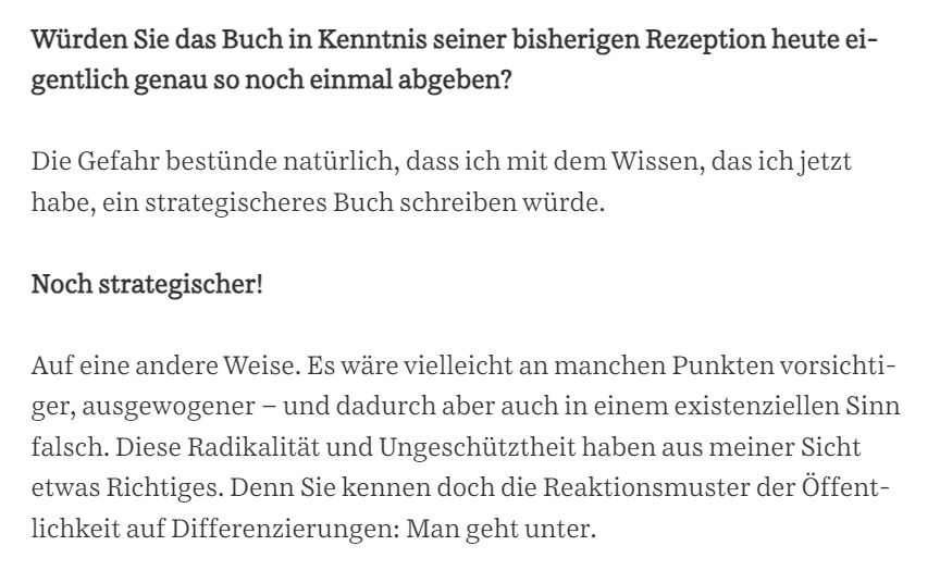 Doreen Reinhard (@doreenreinhard) on Twitter photo Diese Debatte hat nun schon etliche, teils ermüdende Runden gedreht. Zumindest das ist noch mal lesenswert, <a href="/cpollmer/">Cornelius Pollmer</a> im kritischen Gespräch mit Dirk Oschmann.
Bitter, der Schluss, Oschmann über Differenzierungen.
sueddeutsche.de/kultur/west-os… Diese Debatte hat nun schon etliche, teils ermüdende Runden gedreht. Zumindest das ist noch mal lesenswert, <a href="/cpollmer/">Cornelius Pollmer</a> im kritischen Gespräch mit Dirk Oschmann.
Bitter, der Schluss, Oschmann über Differenzierungen.
sueddeutsche.de/kultur/west-os…