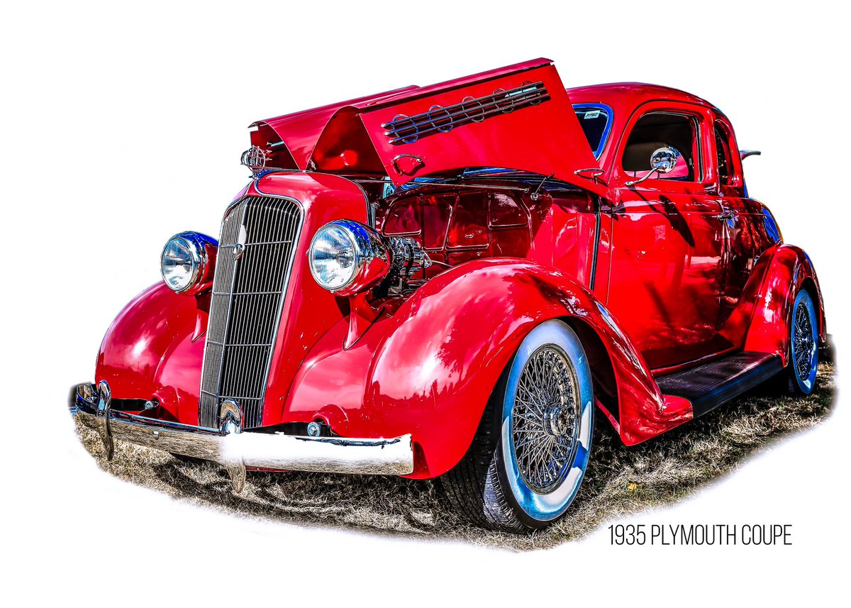 1935 Plymouth Coupe. Took this several years ago at a Car Show in Allen. Finally have some time to work on some of these classics. #automotiveart #carshow #plymouthcoupe