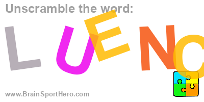 BrainSportHero's tweet photo. Unscramble the letters and find the correct word? L U E N C. #puzzle #indiedev #brainteasers #braintraining #puzzles #quiz #wordgame #wordplay #braingames https://t.co/z17pwv259a😉 https://t.co/owT8hSGpYo