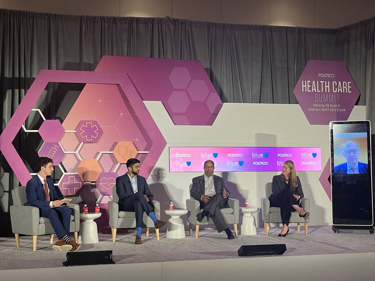 It was a pleasure to participate in @politico’s Health Care Summit alongside @_BenLeonard_ and other industry experts to discuss #AI's impact on healthcare and @GoogleHealth's responsible approach. Check out the event virtually here: bit.ly/43F15S8