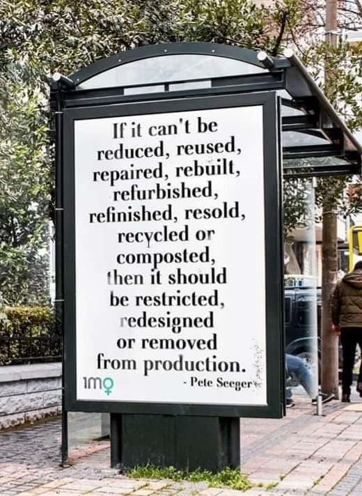 BetterCentury's tweet photo. Absolutely Pete Seeger - couldn’t agree
more. We need a circular economy to drive a better
future. Nothing should be thown away - that is no way
to make a #betterfuture. https://t.co/XkuMwiUWzb