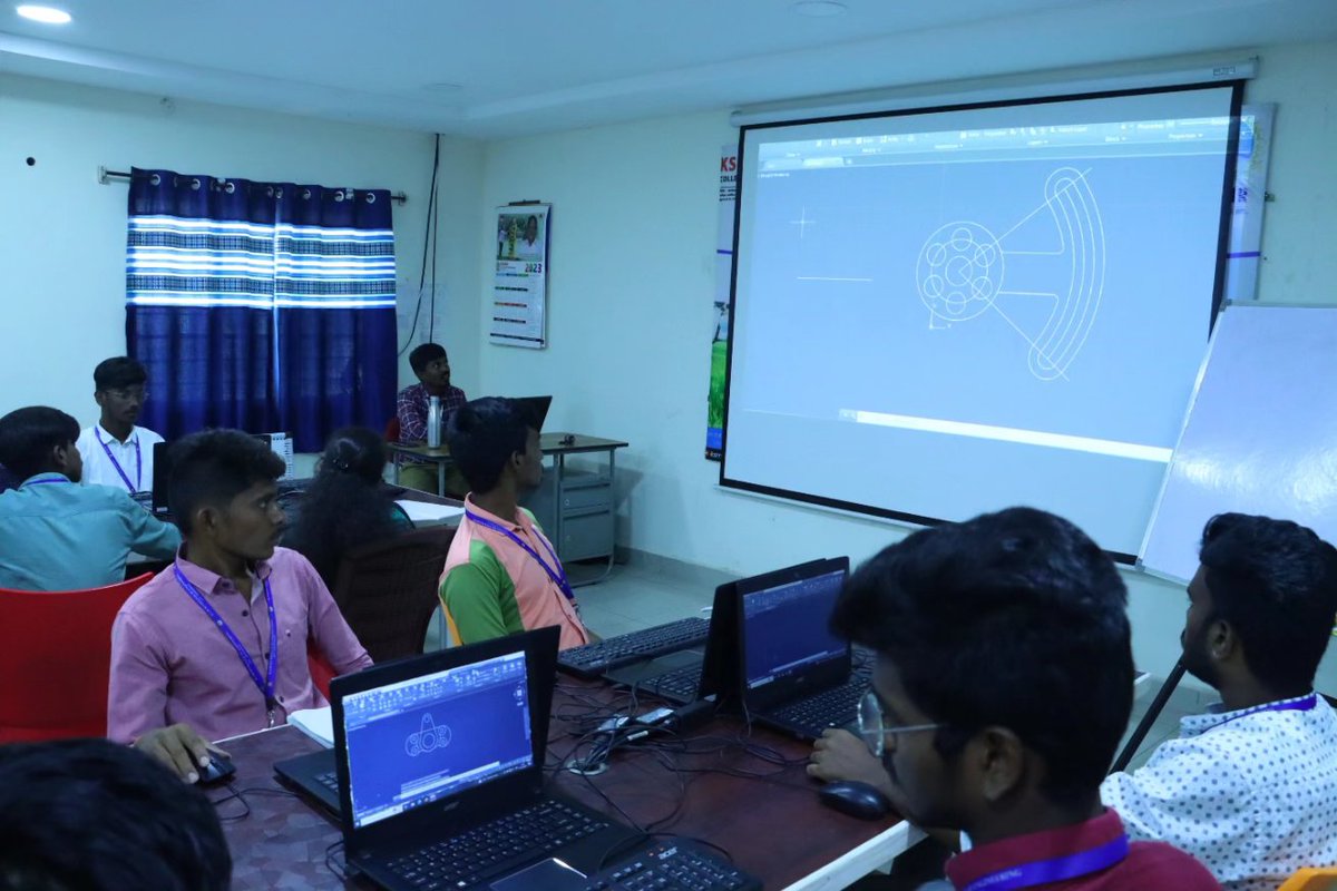 ksrmceofficial's tweet photo. Day 3 of S D Cell in association with the department of Civil is organising a one week workshop on Building Design using AutoCAD from 5 - 10, June 2023

#skilldevelopmentcell #ksrmciv #ksrmskilldevelopmentcell #KSRM #ksrmce  #ksrmceclubs #jntua #AICTE #aishe #IntiativesofMHRD https://t.co/E97fzCMfwI