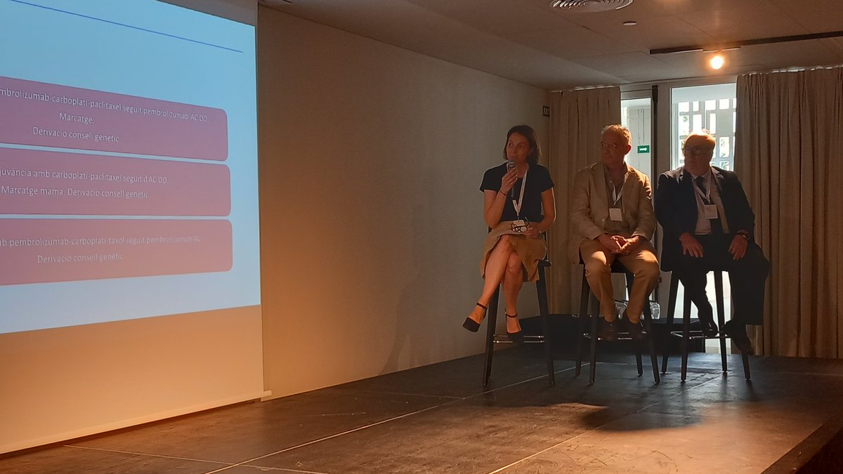 CorpoSalutMS's tweet photo. Intervenen professionals de diferents serveis i centres. Pilar Manchón de Radiologia i Isabel Sánchez d'A. Patològica @CorpoSalutMS, Pedro Suárez de Cirurgia d'@iasgirona, Gemma Vinyes d'Oncologia Mèdica @ICO_oncologia Girona i Manuel Algara d'Onco. Radioteràpica @hospitaldelmar https://t.co/cLgZX3J8Me