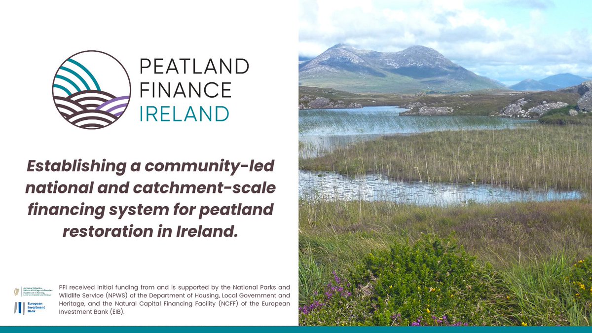 Peatland Finance Ireland is an initiative that aims to establish a community-led national and catchment-scale financing system for peatland restoration in Ireland. Read our factsheet here: drive.google.com/file/d/1OR94zF…