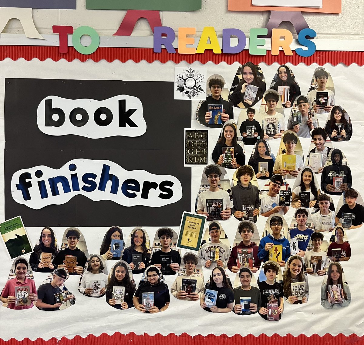 Maura__Power's tweet photo. Look at all of these books finishers! I came back from maternity leave on April 3 and all of these students have finished independent reading books since then. Some good titles in there if you need any recommendations! 📚 https://t.co/HqRCSbgllV