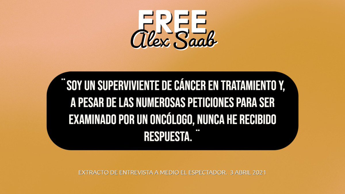 🆓 #FreeAlexSaab |• Que pretende el gobierno Norteaméricano con el diplomático Alex Saab? A sabiendas de su condición de salud ❤️‍🩹 le han negado atención médica, poniendo en grave peligro ☣️ su vida 🧬. 
@JoeBiden @StateDept @SecBlinken 
🇻🇪 #VenezuelaEsUnionYCooperacion