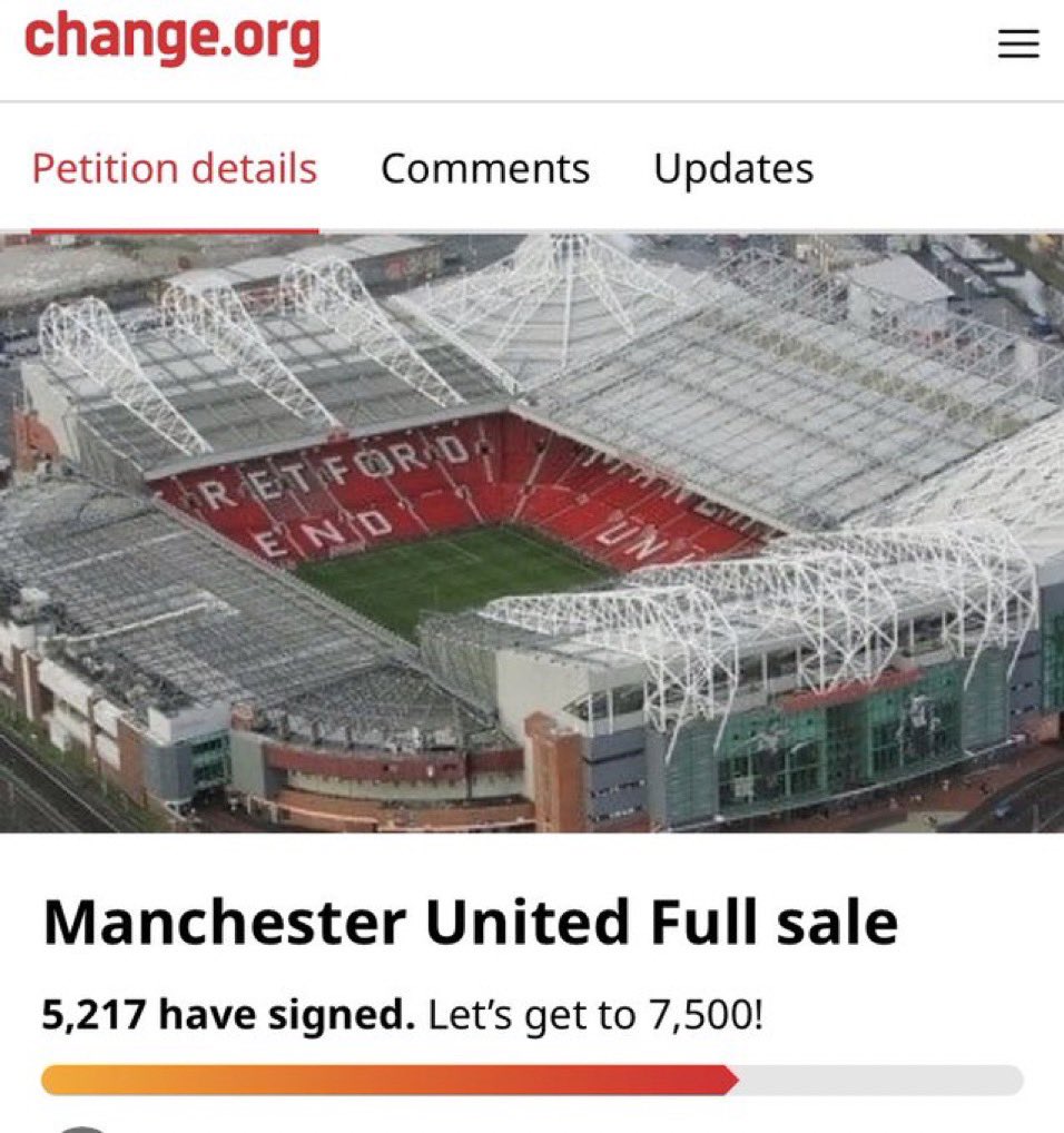 Sign the petition mufc fans. This is getting out of control.
