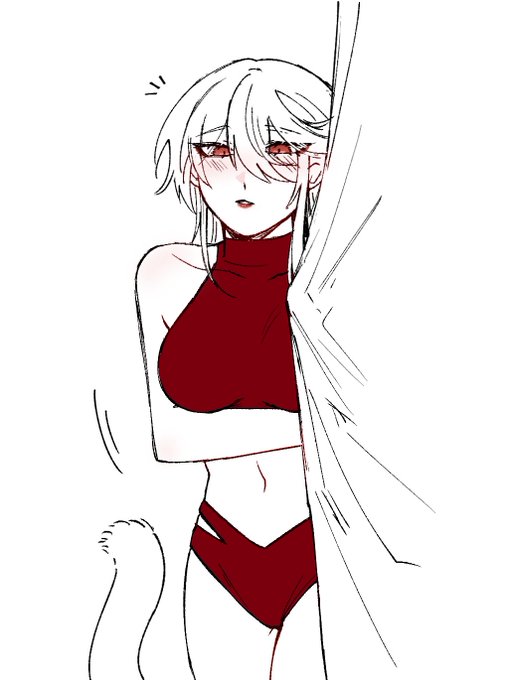 ได้วาดชุดว่ายน้ำแล้ว (❁'◡`❁)❤️ 