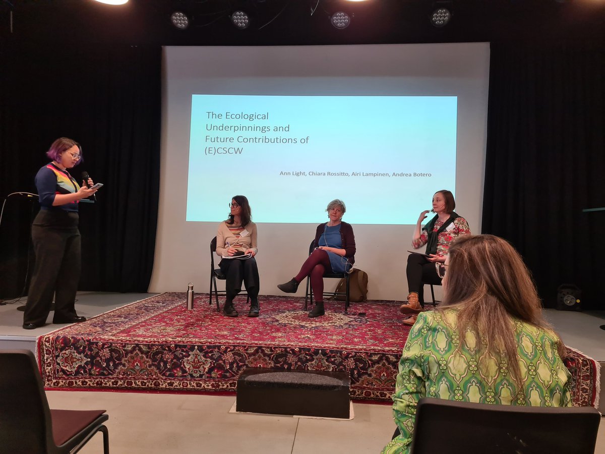 Amazing panel that raised so many important questions for CSCW moving forwards. Very thought provoking and engaging! #ECSCW2023