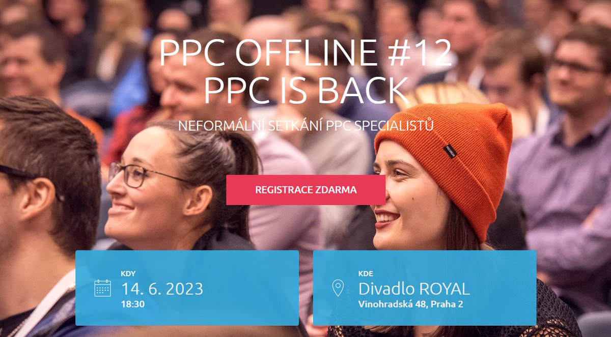 Už příští týden pořádáme zdarma další setkání PPC specialistů > #ppcOFFLINE. A právě teď jsme spustili registrace ;) ppcoffline.cz