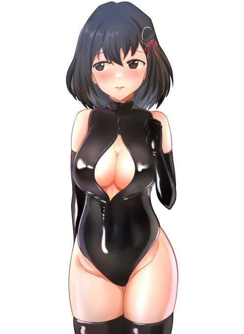 #暑いので水着絵で体温調節する 
胸元開閉自在で調節しやすそうなヤツで支援。 https://t.co/kRVPFA3yeV