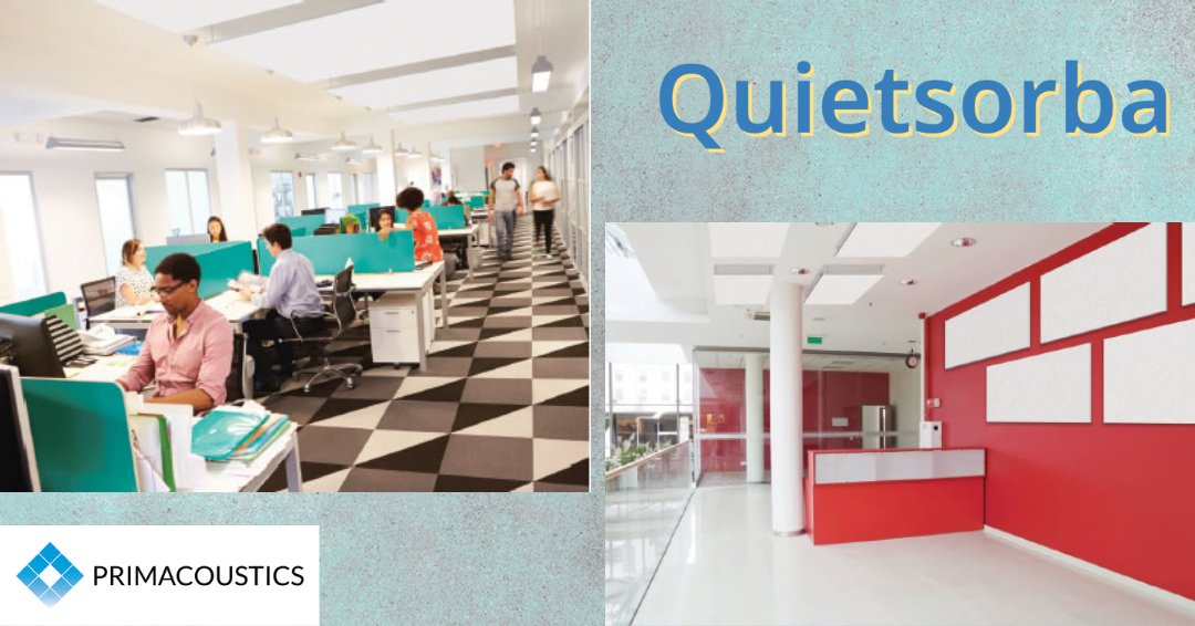 primacoustics's tweet photo. QUIETSORBA ecopaint acoustic panels! These high performance Class A sound absorbing panels are perfect for wall and ceiling applications in environments such as schools, offices, leisure centres, community halls, hospitals, music and TV studios, churches, and restaurants. https://t.co/GVYWIXdc1f