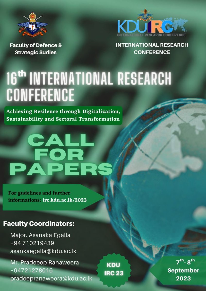 KduFdss's tweet photo. Call for papers! - IRC'23 https://t.co/WfHV2ihWTD