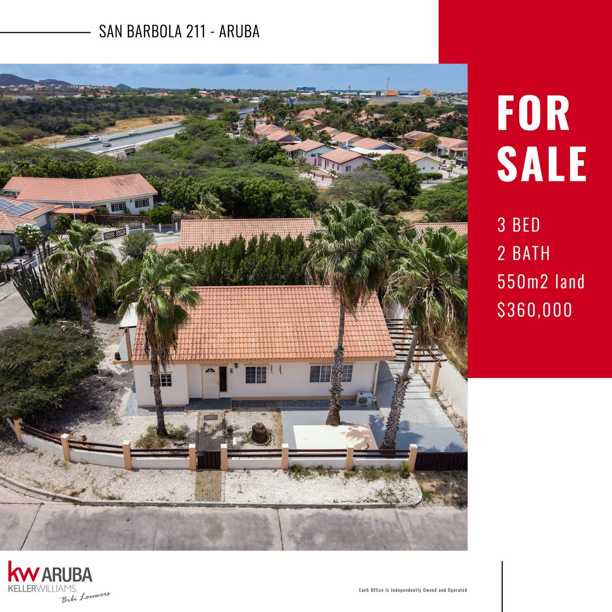 🏢🌴 Just a few minutes from Oranjestad! 🏡✨ 🛌🛀 With a generous 505m2 property land, you'll have plenty of room to relax and enjoy outdoor activities. The build-up size is 161m2 🏖️🌺  Contact me for more information. 📲🔑 #ResidentialLiving #OranjestadLife  🏝️😊