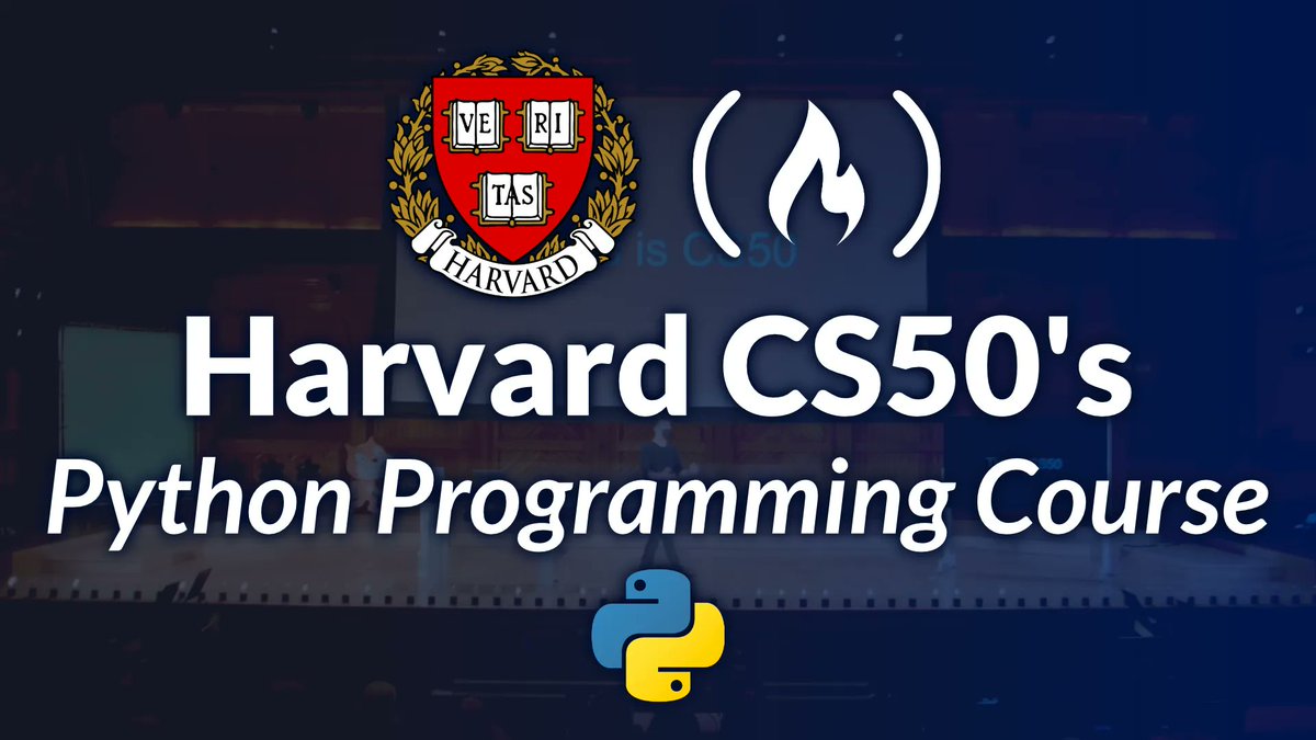 freeCodeCamp just published Harvard's CS50P – yep, an intro to Python course from David J. Malan.

It teaches Python basics, how to write and use APIs, and you'll build an application using frameworks like Django and React.

You can find it on freeCodeCamp's YouTube channel. 🏕️