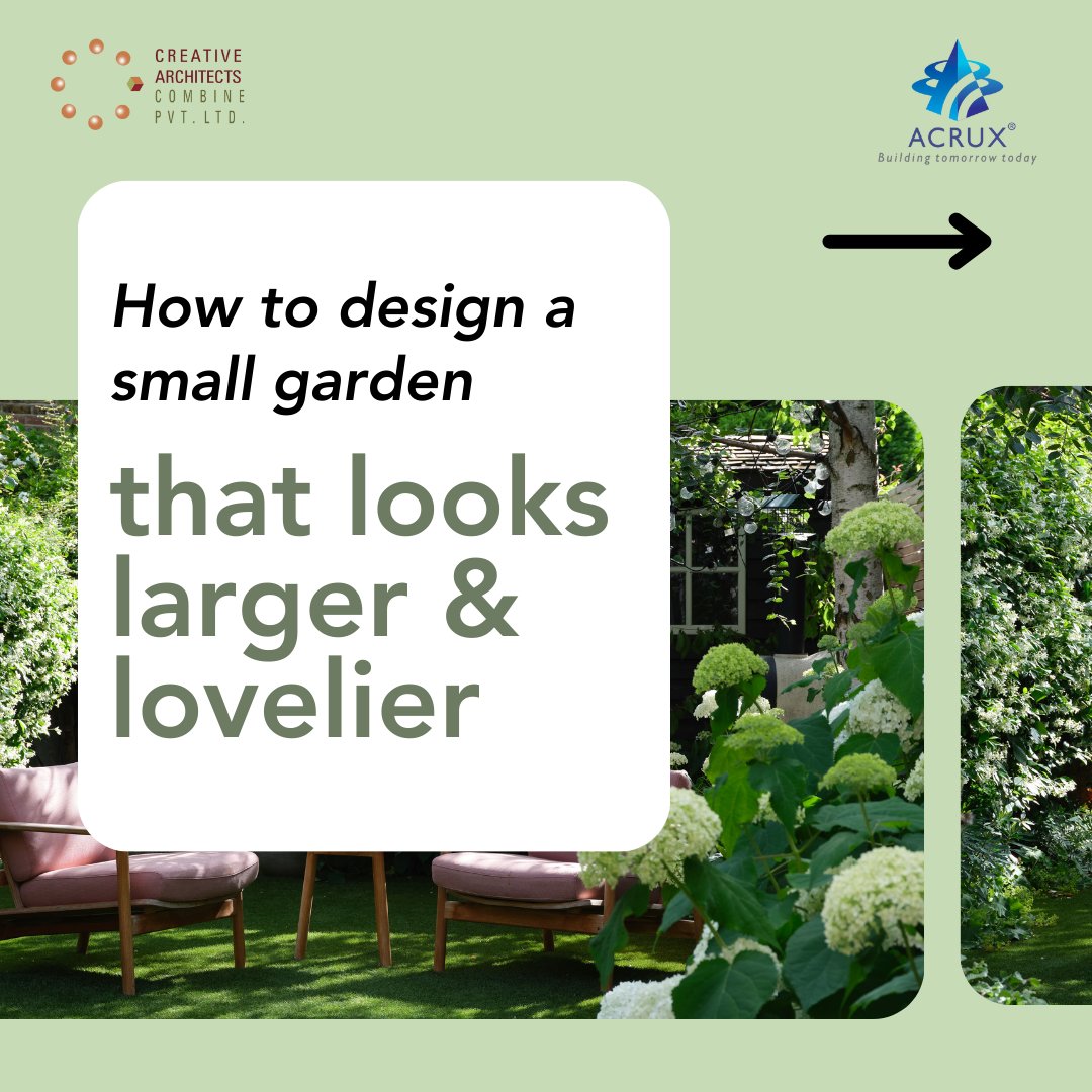 Don’t let a small garden limit your creativity. Here are 3 ways to enhance your space and make it look more attractive and larger.

#GardeningTips #GardenDesign #SmallGarden #GardensOfInstagram #GardeningLife #GardeningTherapy #GardeningInspiration