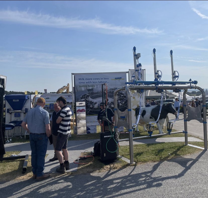dairymaster's tweet image. We are ready to welcome everyone to our stand at the @RoyalCornwall Show over the coming days. Visit us at stand 451 to find out what’s new in dairy tech! 
#Buildingbetterproducts #experiencethedifference #dairytech #royalcornwallshow