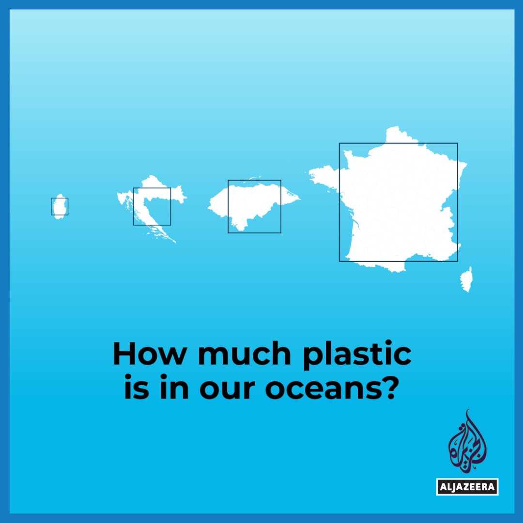 AJEnglish's tweet photo. Thread 🧵

According to UNESCO, 8-10 million tonnes of plastic are released into the sea every year.

On #WorldOceanDay, we visualise what that looks like 👇

🔗: https://t.co/z2y3k6sdh8 https://t.co/CtUSsnPAFz