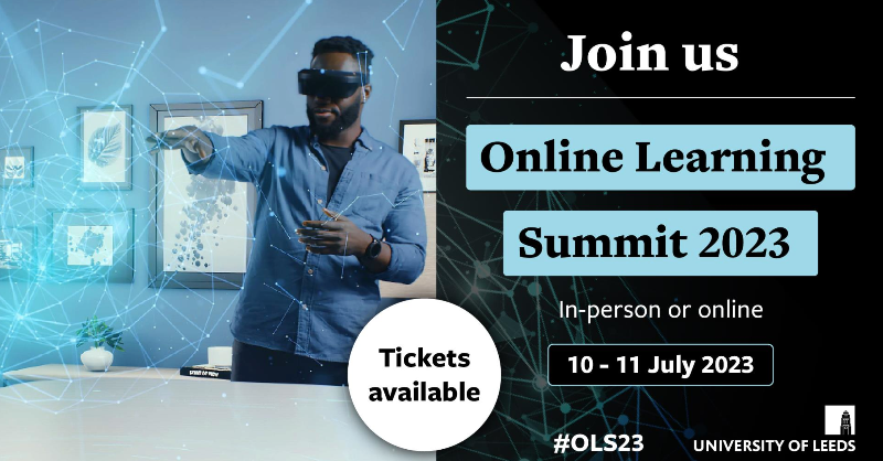 uoldigital's tweet photo. Are you excited about the future of #onlinelearning?
Engage with leaders, practitioners and specialists in AI, learning design and digital accessibility with @universityleeds Online Learning Summit on July 10 -11.
🎟Tickets and more info:
#OLS23