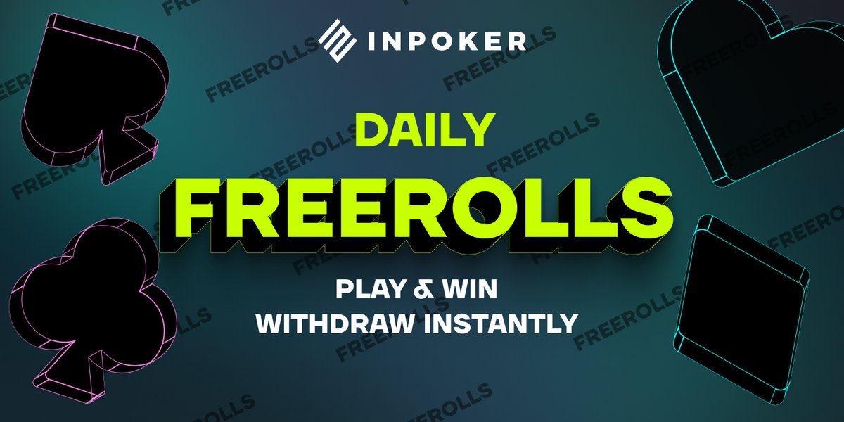 🤩GREAT NEWS FOR ALL #InPoker PLAYERS!

🗓The schedule for your favorite FREEROLLS has been changed to a more convenient time!

⏰Starting today:
Daily #Freeroll $10- 21:00 ,
Daily Freeroll 10K INP- 23:00 (GMT+8).

🥳Get ready for some great games and GG to all!

#cryptopoker