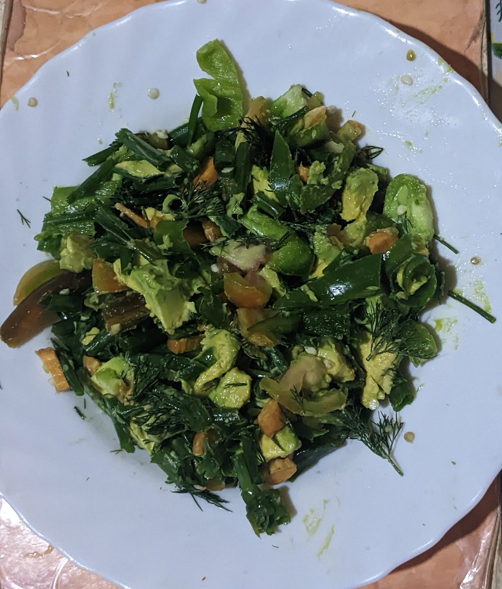 Is there anything like too much salad?

As we observed the #WorldFoodSafetyDay it dawned on me I am among the few with access to pesticide-free vegetables 

I now want to eat all greens from our #kitchengarden grown with compost, rain water, natural pest management
#Agroecology