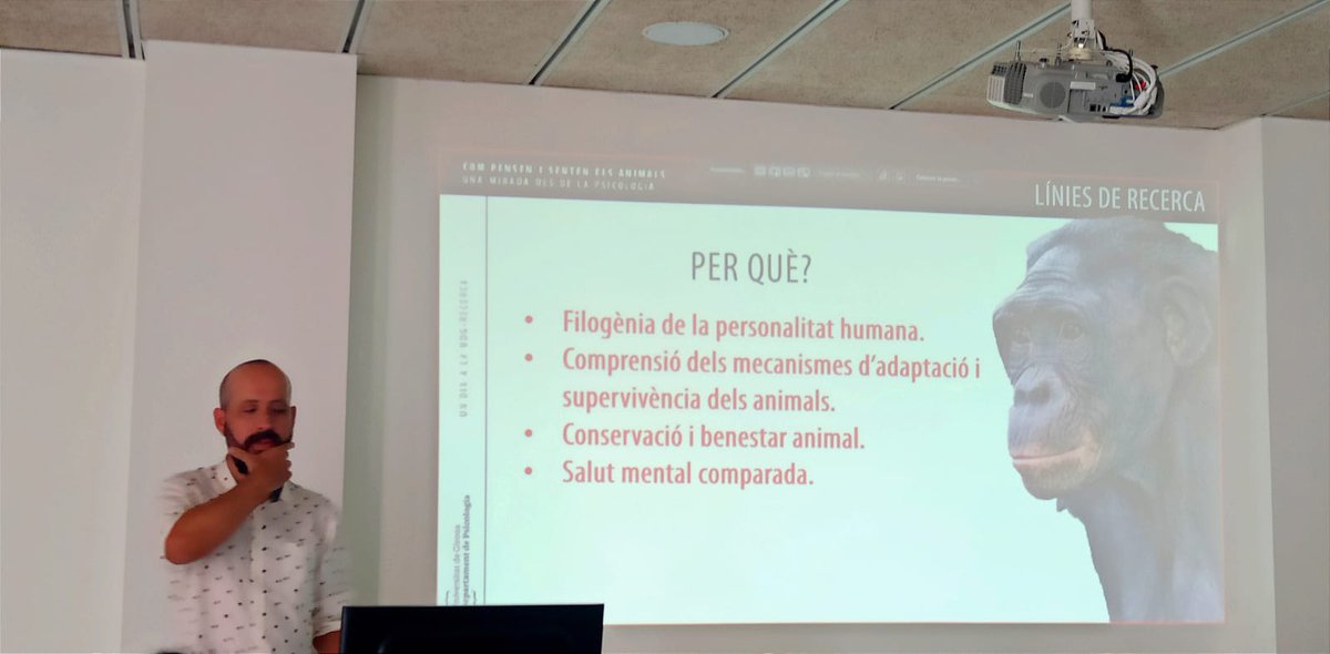 At @iphes to learn about the incredible research of @miquelpaniscus on #PrimateBehaviour and sociality, and what it can tell about #humans!

#AHEAD23 #AnimalBehaviour #Cognition #Primates #Primatology #HumanEvolution #BioAnth